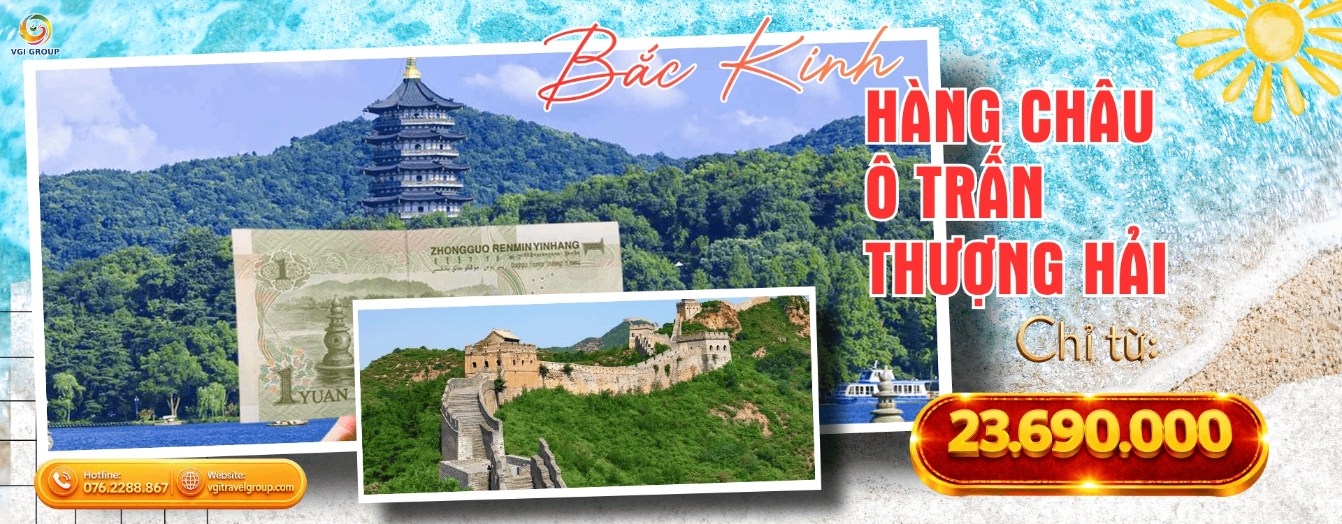     BẮC KINH - HÀNG CHÂU - Ô TRẤN - THƯỢNG HẢI