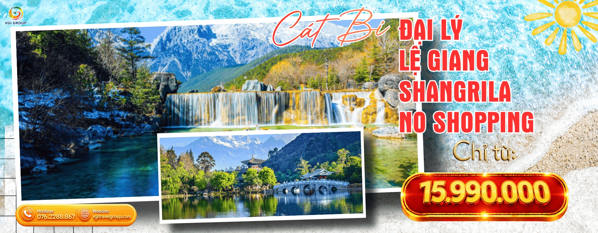 CÁT BI - ĐẠI LÝ - LỆ GIANG - SHANGRILA NO SHOPPING