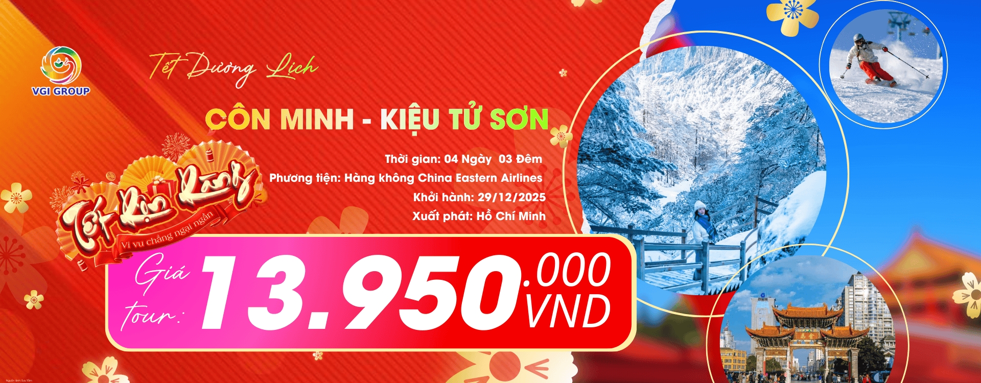 LỊCH KHỞI HÀNH TẾT DƯƠNG LỊCH 2026