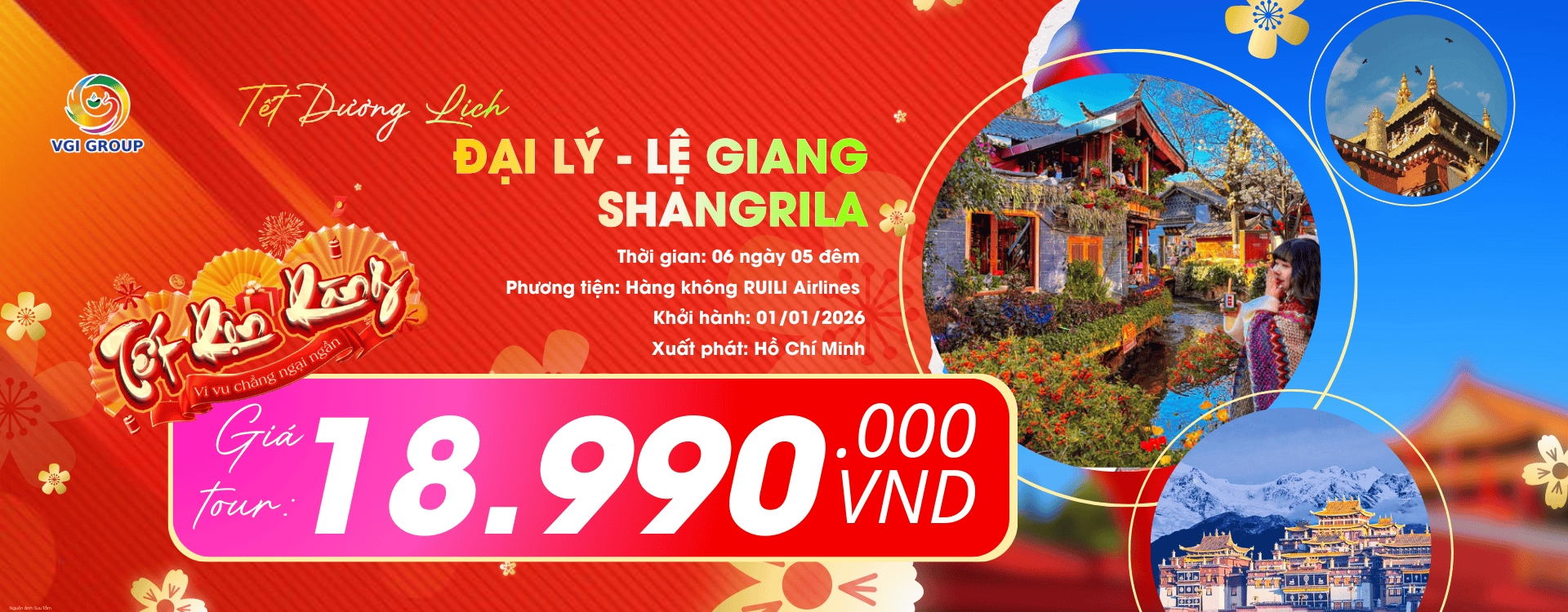 LỊCH KHỞI HÀNH TẾT DƯƠNG LỊCH 2026