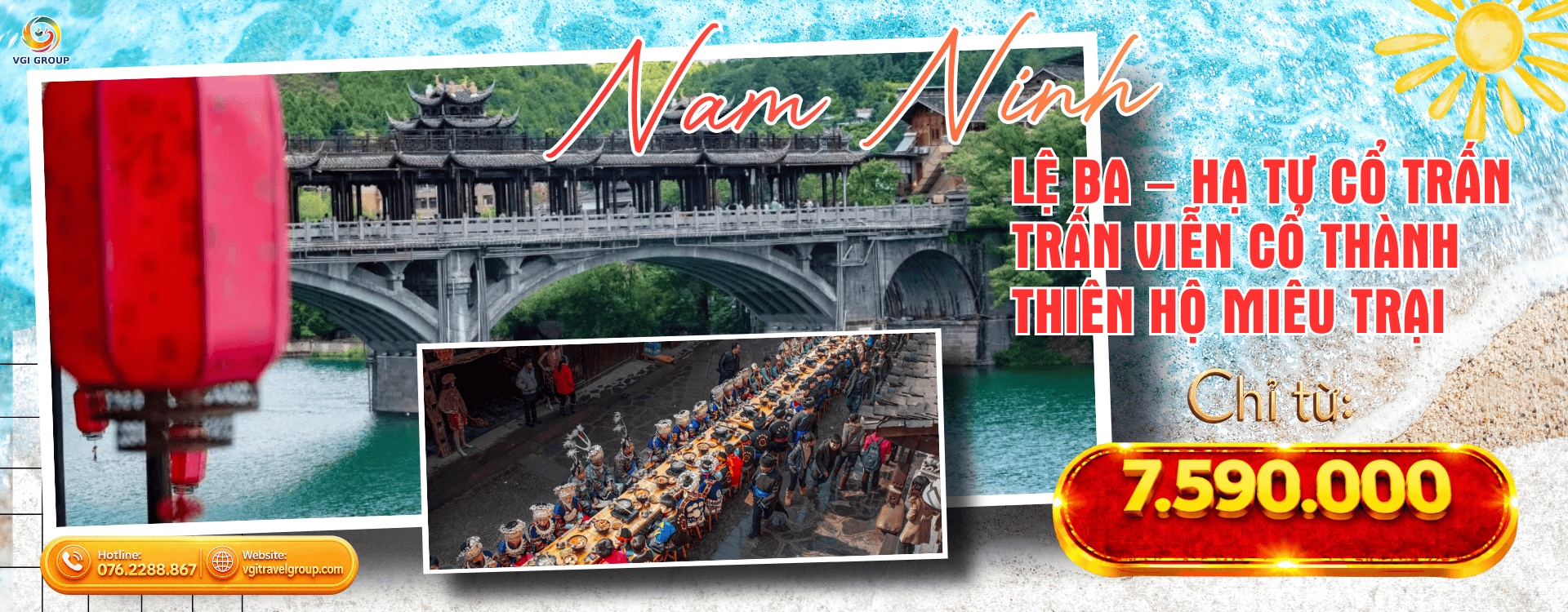 NAM NINH – LỆ BA – HẠ TƯ CỔ TRẤN - TRẤN VIỄN CỔ THÀNH – THIÊN HỘ MIÊU TRẠI