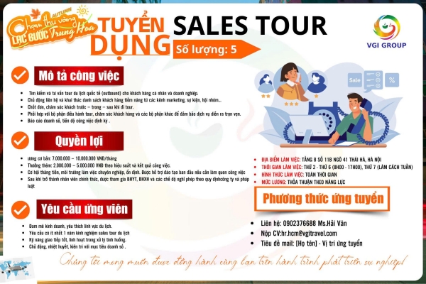 [HÀ NỘI] TUYỂN DỤNG NHÂN VIÊN KINH DOANH (SALE)