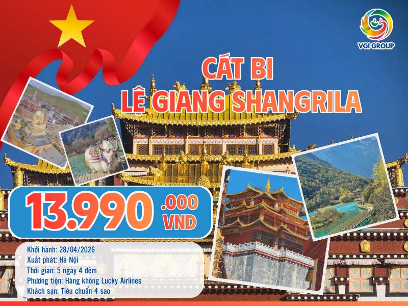 HÀ NỘI - CÁT BI -LỆ GIANG - SHANGRILA