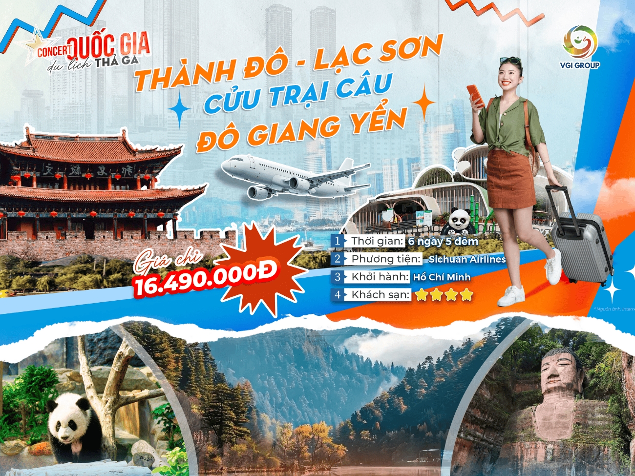 HCM - THÀNH ĐÔ - CỬU TRẠI CÂU 6 NGÀY 5 ĐÊM
